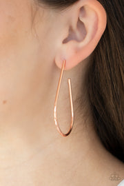 Paparazzi Accessories City Curves Copper Earrings