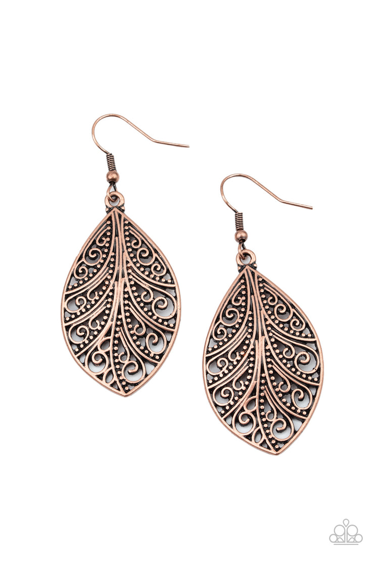 Paparazzi Accessories One VINE Day - Copper Earrings