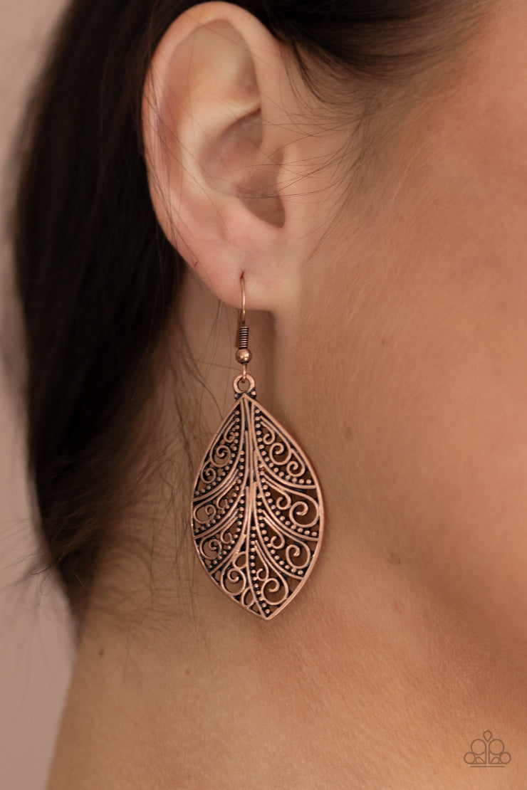 Paparazzi Accessories One VINE Day - Copper Earrings