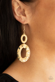 Paparazzi Accessories Bring On The Basics Gold Earrings