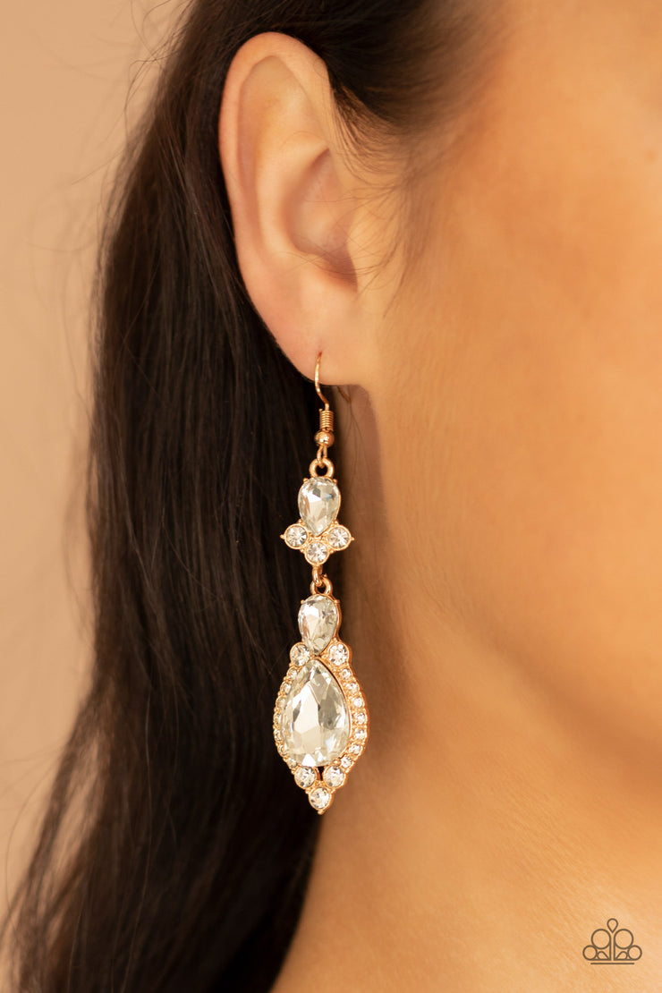 Paparazzi Accessories Fully Flauntable - Gold Earrings