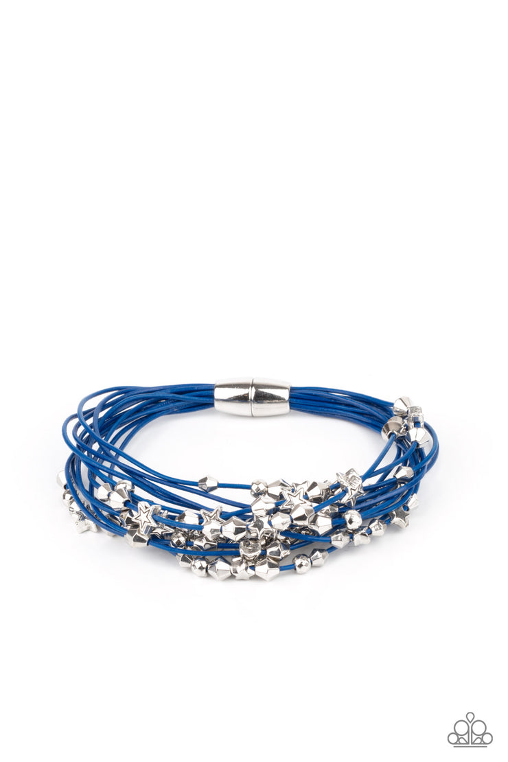 Paparazzi Accessories Star-Studded Affair Blue Bracelet