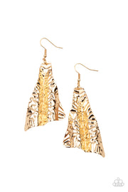 Paparazzi Accessories How FLARE You! Gold Earrings