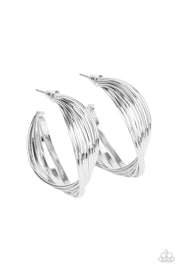 Paparazzi Accessories Curves In All The Right Places - Silver Earrings