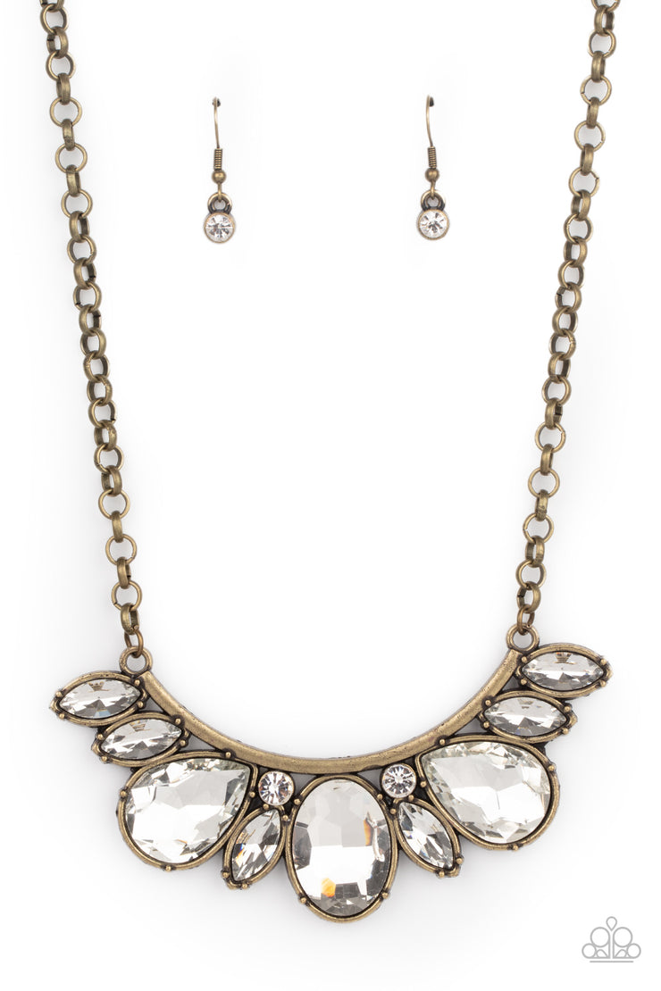 Paparazzi Accessories Never SLAY Never - Brass Necklace Set