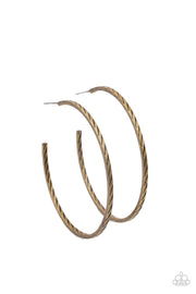 Paparazzi Accessories Rural Reserve - Brass Earrings