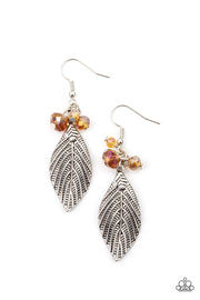 Paparazzi Accessories LEAF It To Fate Brown Earrings