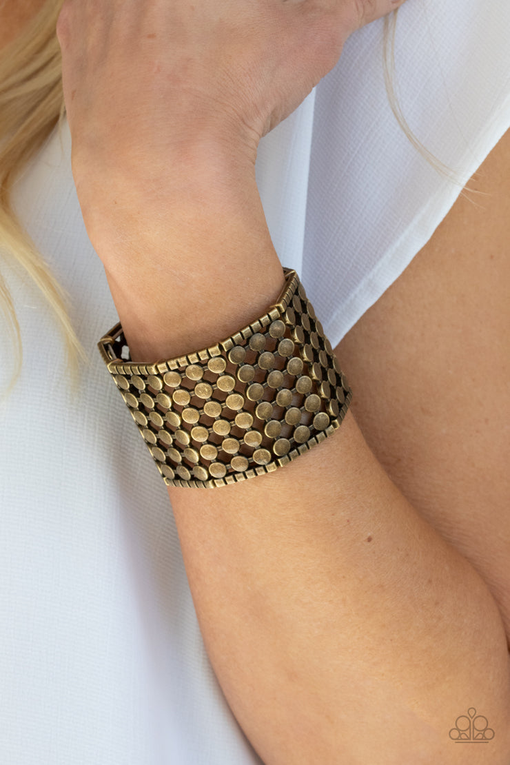 Paparazzi Accessories Cool and CONNECTED - Brass Bracelet