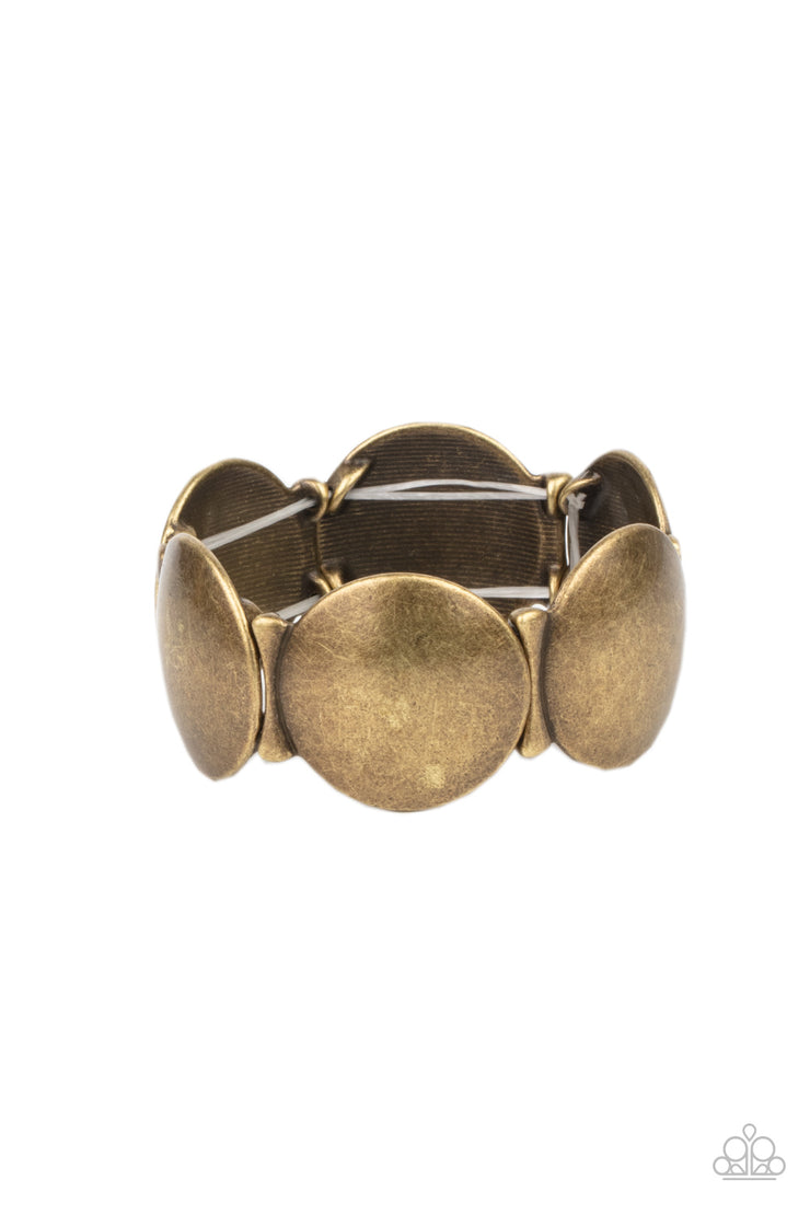 Paparazzi Accessories Going, Going, GONG! - Brass Bracelet