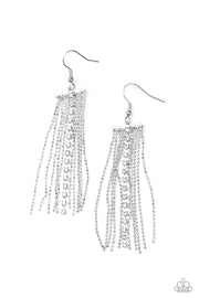 Paparazzi Accessories Another Day, Another DRAMA White Earrings