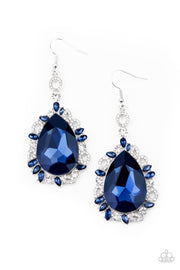 Paparazzi Accessories Royal Recognition Blue Earrings