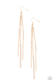 Paparazzi Accessories Dainty Dynamism Gold Earrings