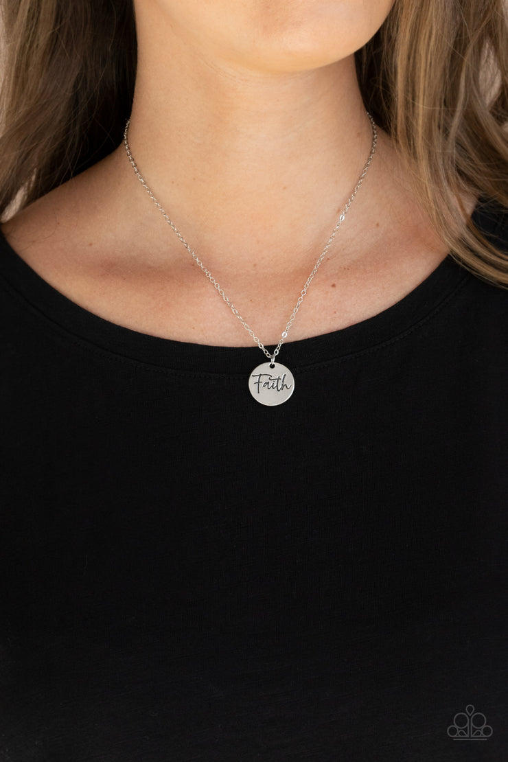 Paparazzi Accessories Choose Faith - Silver Necklace Set