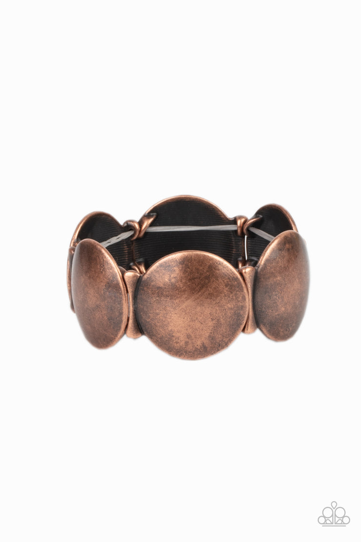 Paparazzi Accessories Going, Going, GONG! Copper Bracelet