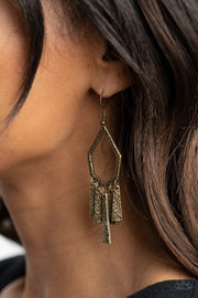 Paparazzi Accessories Museum Find Brass Earrings