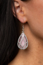 Paparazzi Accessories Crawling With Couture - Pink Earrings