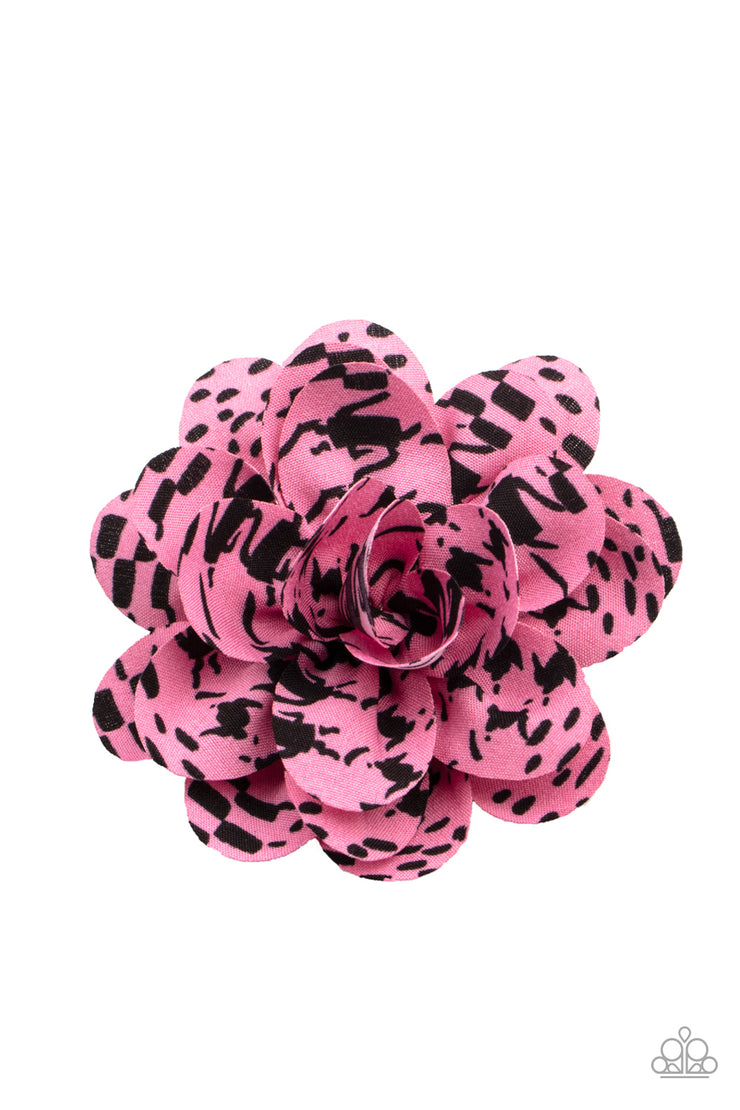 Paparazzi Accessories Patterned Paradise Pink Hair Clip