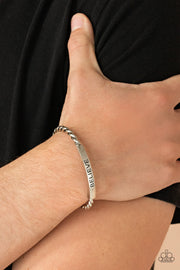Paparazzi Accessories Keep Calm and Believe - Silver Bracelet