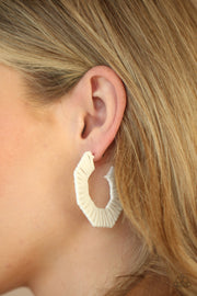 Paparazzi Accessories Fabulously Fiesta - White Earrings