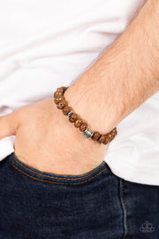 Paparazzi Accessories Natural State of Mind - Brown Bracelet
