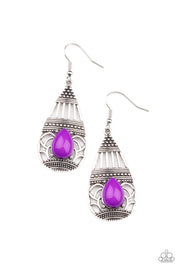 Paparazzi Accessories Eastern Essence Purple Earrings