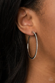 Paparazzi Accessories By Popular Vote White Hoop Earrings