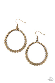 Paparazzi Accessories Rustic Society - Brass Earrings