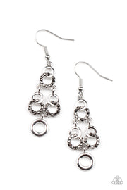 Paparazzi Accessories Luminously Linked - Silver Earrings