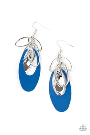 Paparazzi Accessories Ambitious Allure Blue Earrings