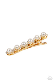 Paparazzi Accessories Polished Posh - Gold Hair Clip