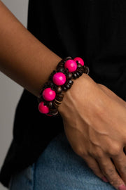 Paparazzi Accessories Tropical Temptations Pink Bracelet