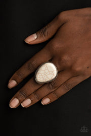 Paparazzi Accessories Marble Mecca - White Ring