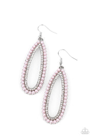 Paparazzi Accessories Glamorously Glowing Pink Earrings