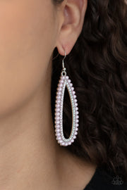 Paparazzi Accessories Glamorously Glowing Pink Earrings