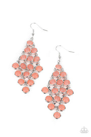 Paparazzi Accessories  With All DEW Respect Orange Earrings