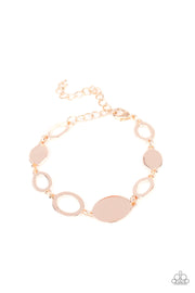 Paparazzi Accessories OVAL and Out - Rose Gold Bracelet