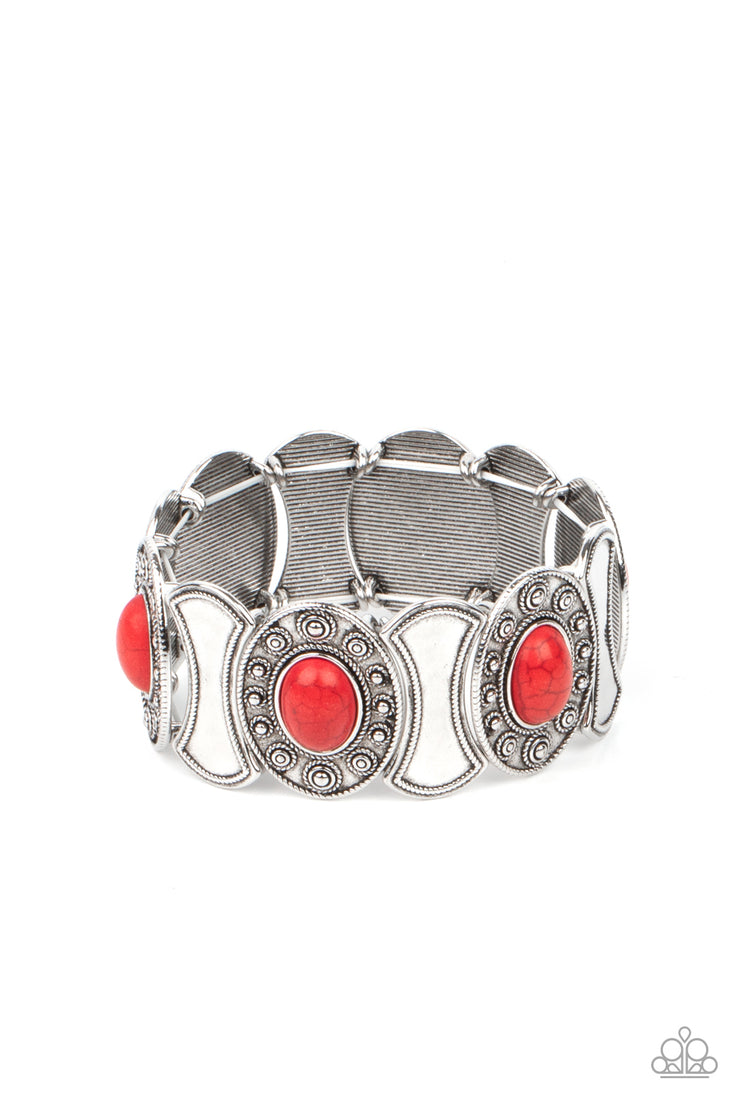 Paparazzi Accessories Desert Relic - Red Bracelet