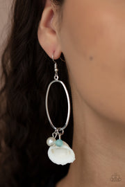Paparazzi Accessories This Too SHELL Pass Blue Earrings