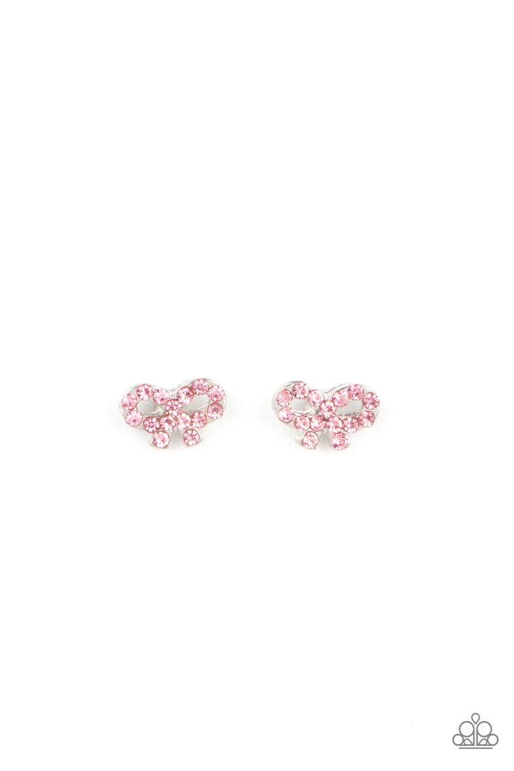 Paparazzi Accessories Starlet Shimmer Pink Rhinestone Earrings