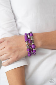 Paparazzi Accessories Perfectly Prismatic - Purple Bracelet