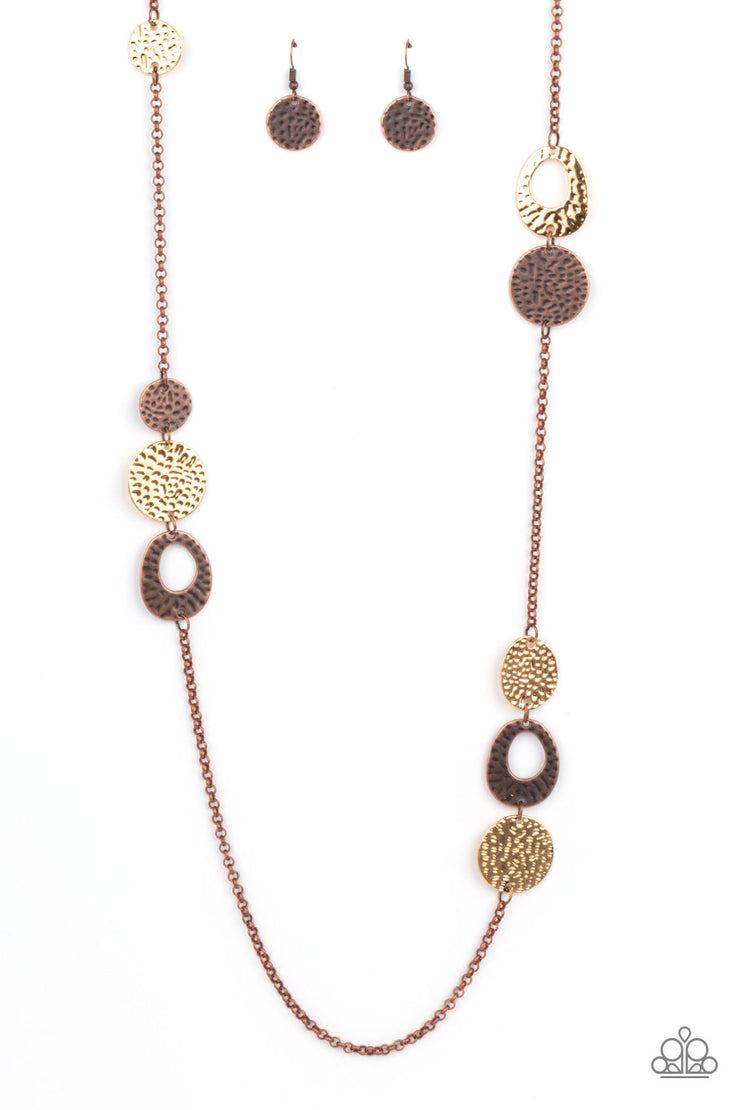 Paparazzi Accessories Gallery Guru - Copper Necklace Set
