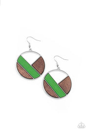 Paparazzi Accessories Don't Be MODest - Green Earrings