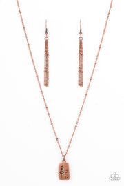 Paparazzi Accessories Faith Over Fear - Copper Necklace Set