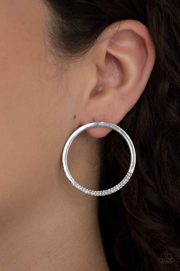 Paparazzi Accessories Spot On Opulence White Earrings