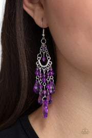 Paparazzi Accessories Paid Vacation Purple Earrings