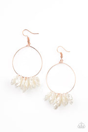 Paparazzi Accessories Sailboats and Seashells Copper Earrings