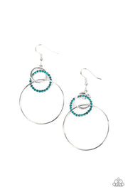 Paparazzi Accessories In An Orderly Fashion Blue Earrings