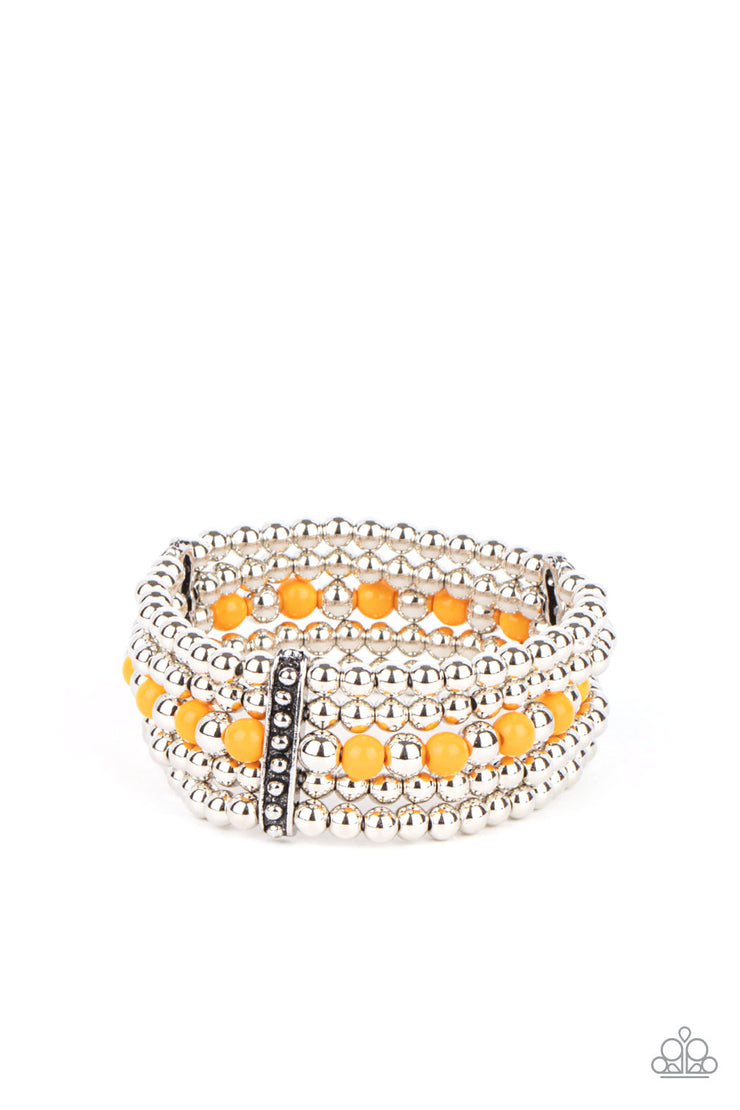 Paparazzi Accessories Gloss Over The Details Orange Bracelet