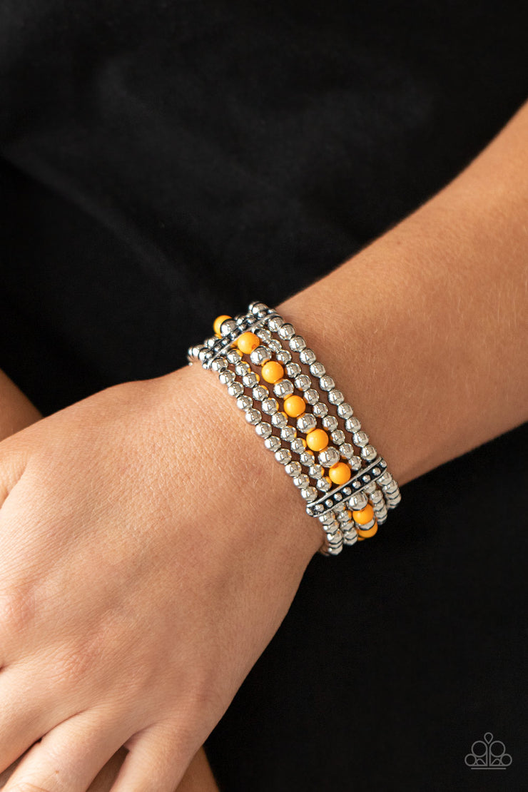 Paparazzi Accessories Gloss Over The Details Orange Bracelet