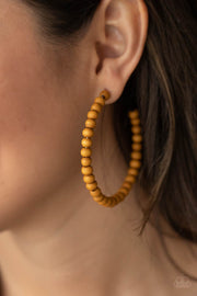 Paparazzi Accessories Should Have, Could Have, WOOD Have - Brown Earrings